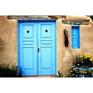  Blue Door on Adobe Building by Ray Laskowitz, 72x48