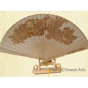  Chinese Sandalwood Folding Fan kit Arts, Crafts & Sewing