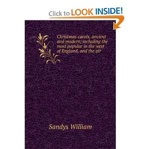   popular in the west of England, and the air Sandys William Books