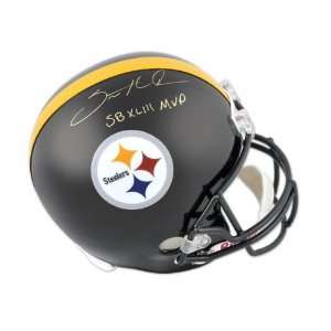  Santonio Holmes Autographed Helmet  Details Pittsburgh 