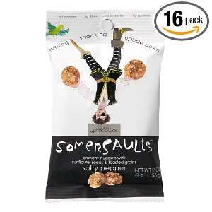 Somersaults Snacks Salty Pepper Trial Pack, 2 Ounce (Pack of 16 
