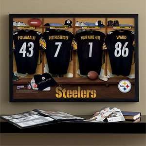 NFL Football Personalized Locker Room Prints   Pittsburgh Steelers 