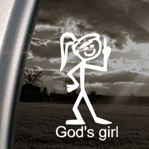 Christian Gods Girl Decal Car Truck Window Sticker