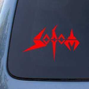  SODOM   Vinyl Car Decal Sticker #A1647  Vinyl Color: Red 