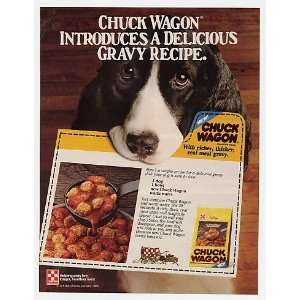  1984 Cocker Spaniel Chuck Wagon Dog Food Gravy Recipe 