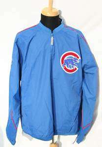 MAJESTIC CHICAGO CUBS Pullover Jacket Mens Large L NWT  