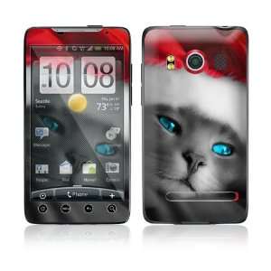  HTC Evo 4G Skin Decal Sticker   Christmas Kitty Cat 