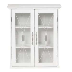  Elite Home Fashions White Wall Cabinet: Kitchen & Dining