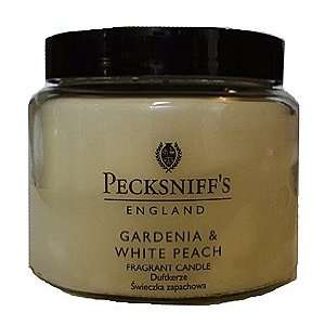 Pecksniffs Gardenia & White Peach Candle 14.5 Oz. From England  