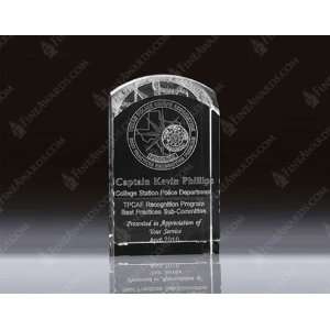  3D Crystal Dome Top Award 