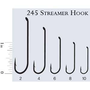  Fly Fishing Hook   JS 245 Streamer Hook   25 hooks   size 