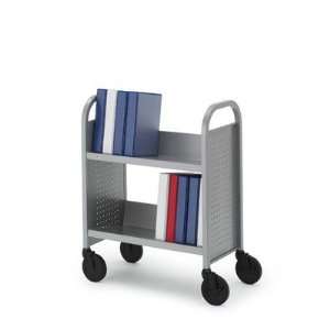  Booktruck with Two Slanted Shelves Color Anthracite