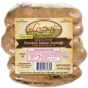 Loveras Smoked italian Sausage   16oz.  Grocery & Gourmet 