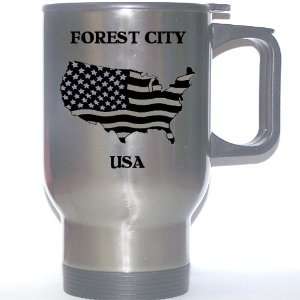  US Flag   Forest City, Florida (FL) Stainless Steel Mug 