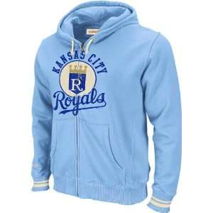  Kansas City Royals Mitchell & Ness Sky Blue Full Zip 