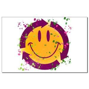    Mini Poster Print Recycle Symbol Smiley Face 