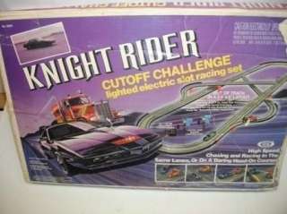 Vintage KNIGHT RIDER IDEAL David hasselhoff Slotcar Set  