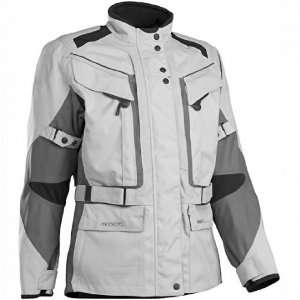 First Gear Kilimanjaro Ladies Textile Jacket   Silver/Grey   Small