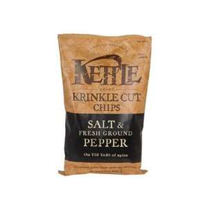 Kettle Foods Salt & Pepper Krinkle Chips Grocery & Gourmet Food
