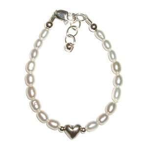   Childrens freshwater pearls, Heart Size Small Infant Baby 0 12 months