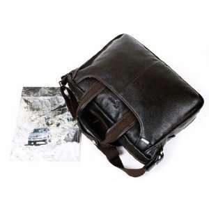   Brown Byarms Mens Business Briefcase Leather Shoulder Bag Color Brown