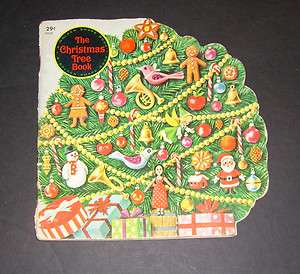 1966 Golden Shape Book The Christmas Tree Book by Joe Kaufman Golden 