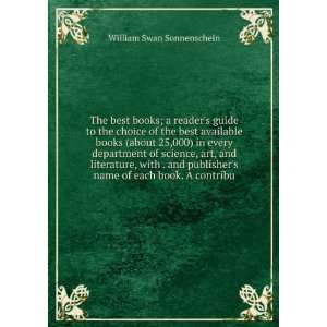   name of each book. A contribu William Swan Sonnenschein Books