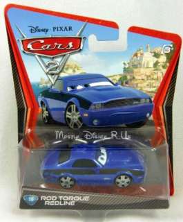 Disney Pixar CARS 2 Movie Rod Torque Redline Diecast 155 Scale Die 