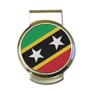  Saint Kitts and Nevis Flag Money Clip: Office Products