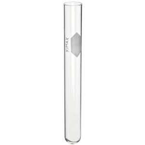   Test Tube with Lip and Marking Spot, Clear (Pack of 24) 