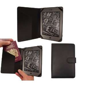 iTALKonline PadWear BLACK Executive BOOK Wallet Case Cover Shield Slot 