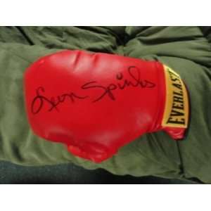  Leon Spinks Signed Everlast Boxing Glove 1978 Champ 