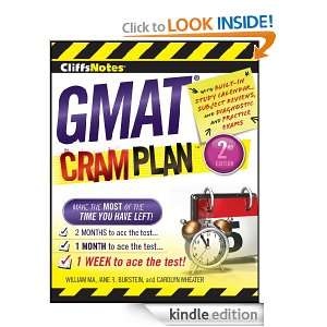 CliffsNotes GMAT Cram Plan (Cliffsnotes Cram Plan) Carolyn Wheater 