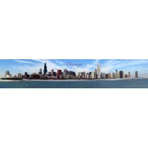  13 x 63 Color Digital Panorama of The Chicago Skyline 