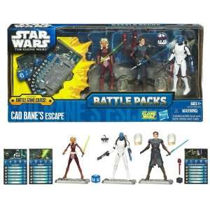  Star Wars Clone Wars Battle Packs Cad Banes Escape Toys 