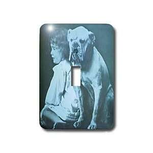 Scenes from the Past Magic Lantern Slides   Little Girl and her Pet 