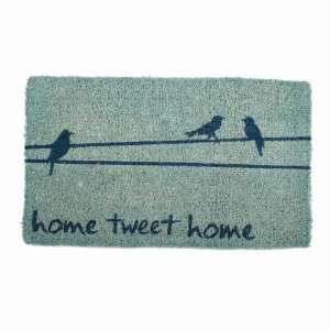  Tag 200685 Home Tweet Home Blue Coir Doormat: Patio, Lawn 