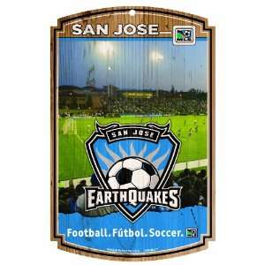 MLS San Jose Earthquakes 11 by 17 Wood Sign Sports 