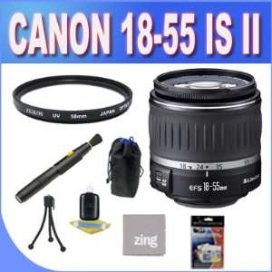  Canon EF S 18 55mm f/3.5 5.6 IS II SLR Lens   Mark II + UV 