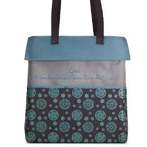  Gifts of Faith Love Medallion Floral Tote Bag NC947: Home 