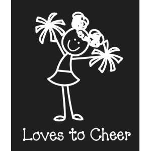 Family Decals 4.75X6.50 Loves To Cheer