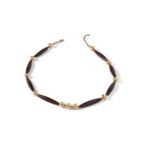  Coldwater Creek Wood and bead Gold necklace Jewelry
