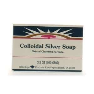  Heritage Colloidal Silver Bar Soap 3.5 oz. Health 