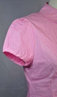NEW Pink Career Short Sleeve Trendy Maternity Shirt Top   Choose S M L 