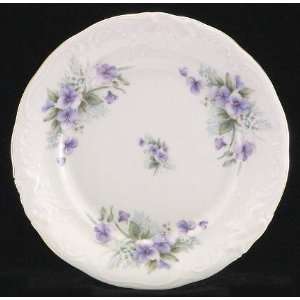  Violet Fine China Dessert Plate: Home & Kitchen