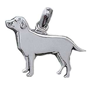  Labrador Dog .925 Sterling Silver Animal Lovers Charm 
