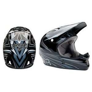  Fox Racing Rampage Helmet Medium Silver: Sports & Outdoors