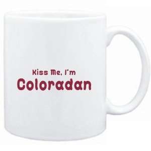    Mug White  KISS ME, I AM Coloradan  Usa States