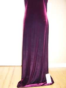 NWT REGGIO Red Wine Velvet Form Fitted Formal Evenning Gown 14  