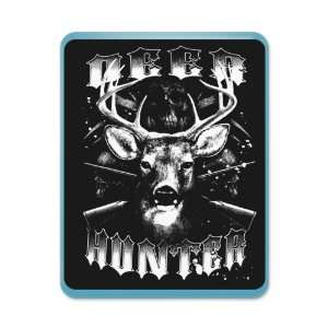   iPad Case Light Blue Deer Hunter Buck Rack and Rifles 